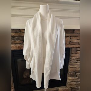 Fresh Produce White Women's Open Cardigan Sweater XL